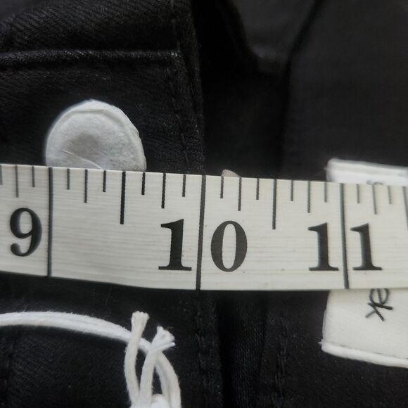 Sneak Peek Mid Rise Distressed Skinny Jeans Black Women's Size 27 Juniors Size 5 - Picture 10 of 11